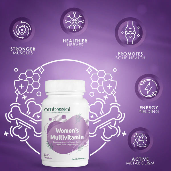 فيتامينات متعددة للنساء (Women’s Multivitamin) – دعم الطاقة والمناعة والعظام | 120 قرص