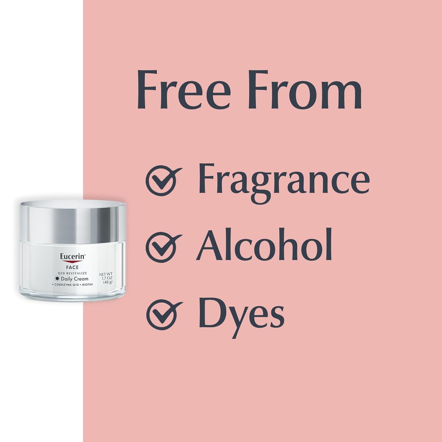 كريم الوجه المضاد للتجاعيد Eucerin Q10 للبشرة الحساسة