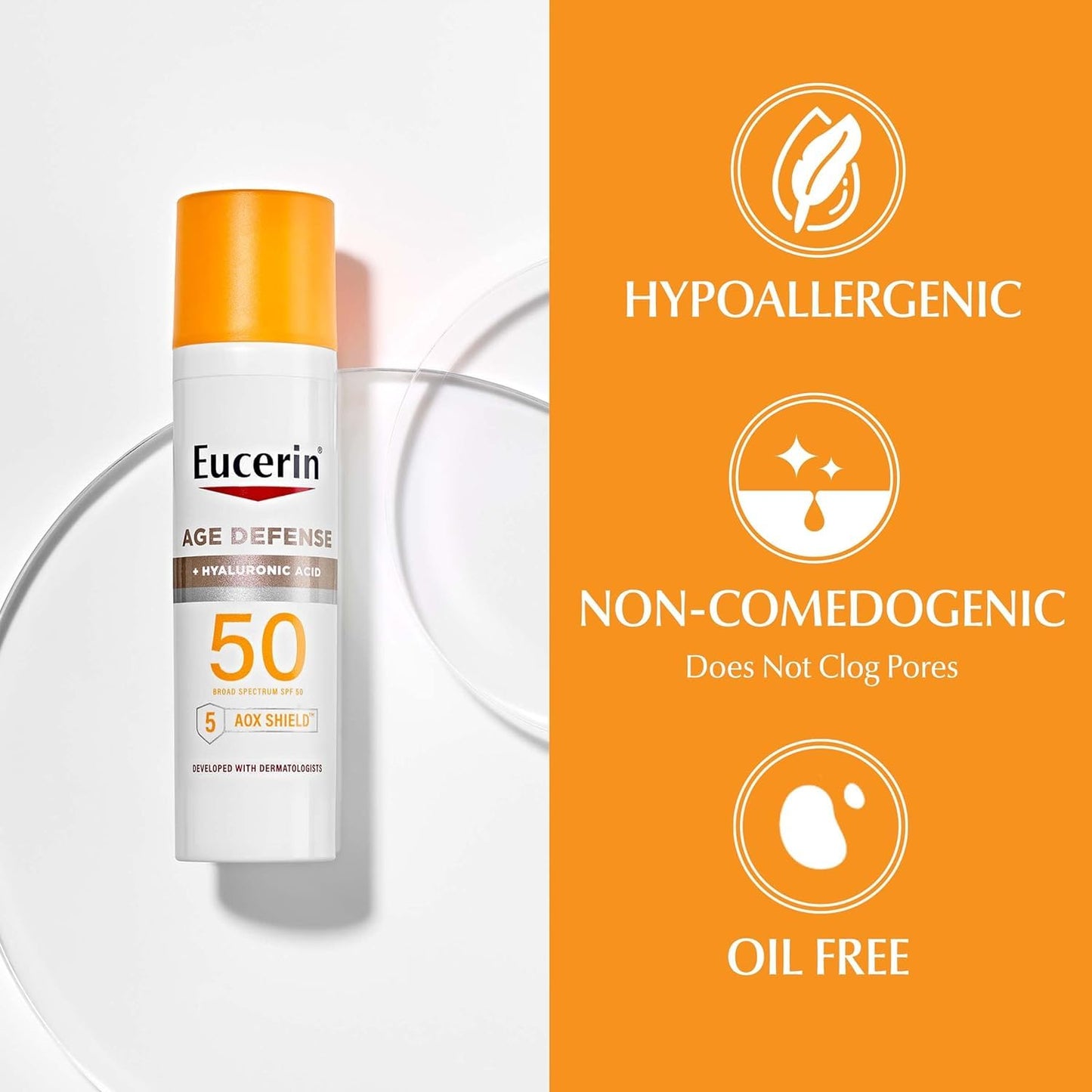 لوشن واقي الشمس للوجه Eucerin Sun Age Defense SPF 50 SPF 50 للوجه