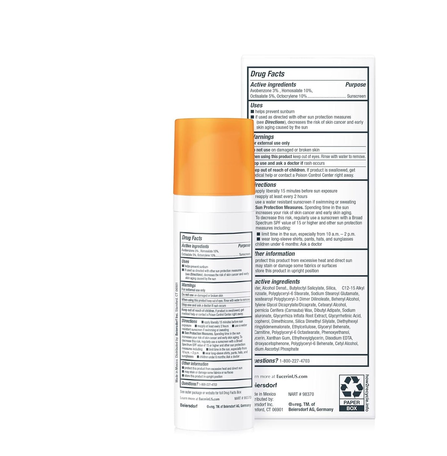 لوشن واقي الشمس للوجه Eucerin Sun Age Defense SPF 50 SPF 50 للوجه