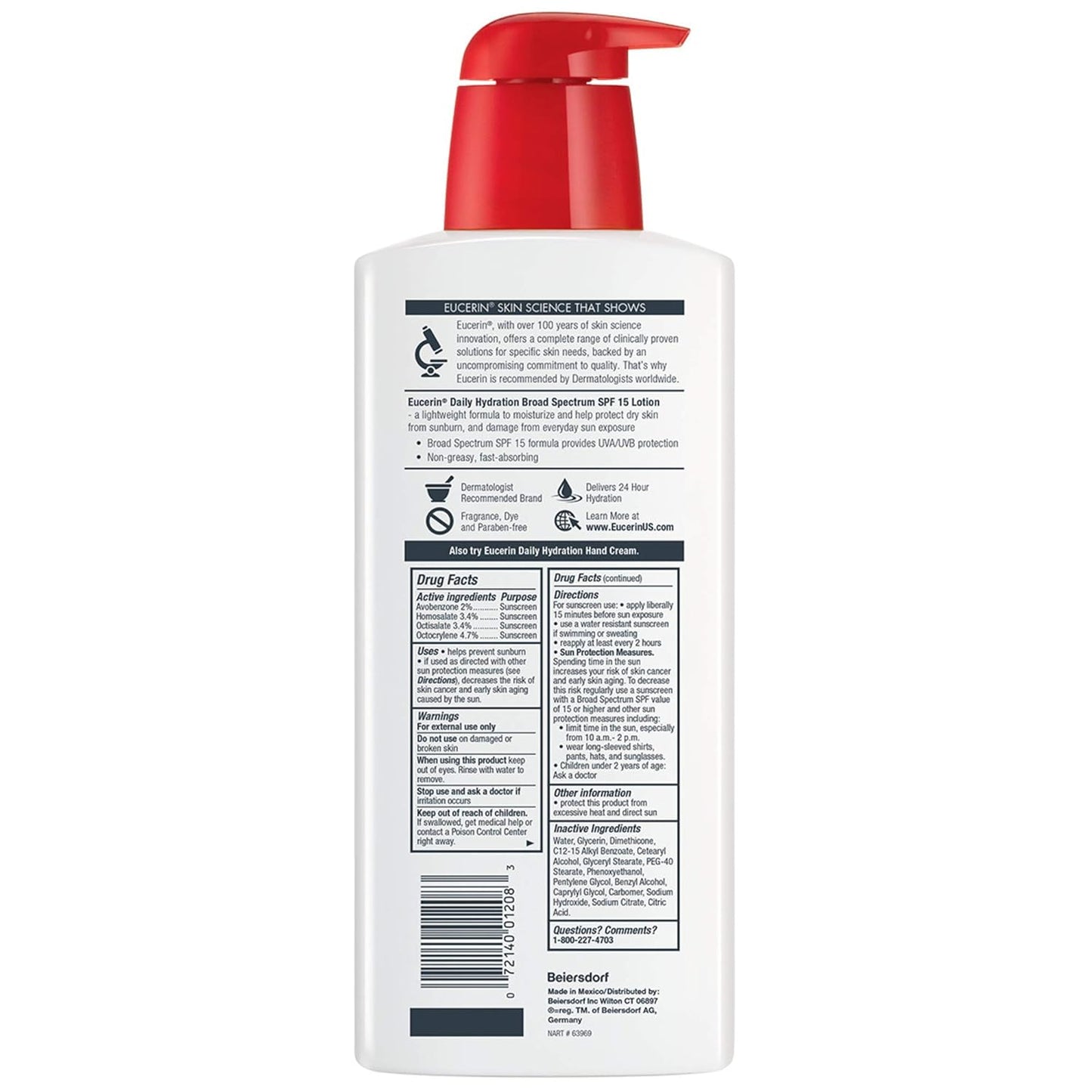 غسول الترطيب اليومي مع عامل حماية من أشعة الشمس واسع الطيف SPF 15