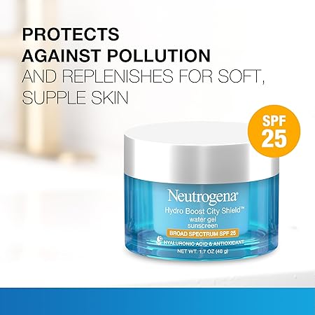 مرطب للوجه وواقي من الشمس من نيتروجينا - Hydro Boost City Shield | neutrogena hydro boost watergel