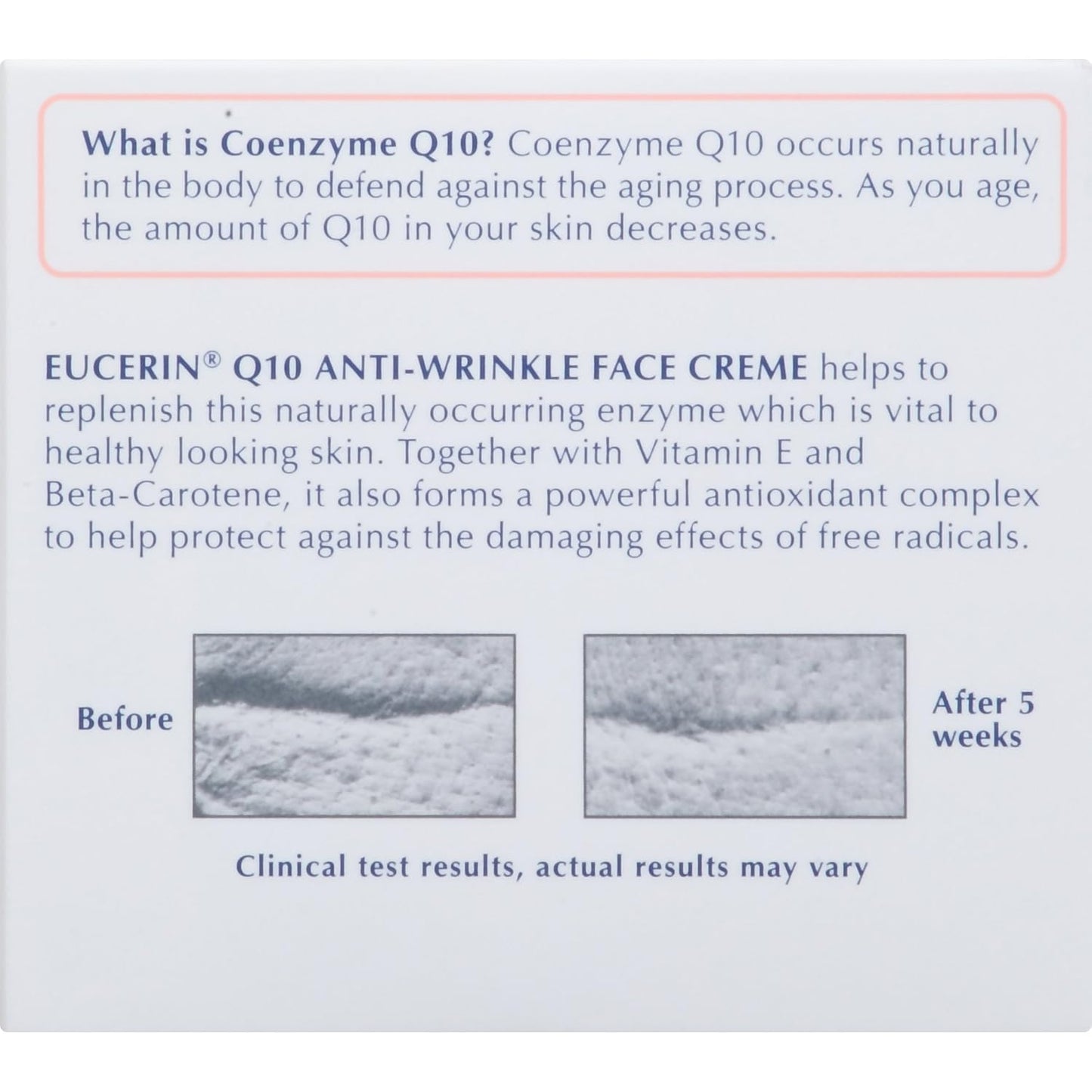 كريم الوجه المضاد للتجاعيد Eucerin Q10 للبشرة الحساسة