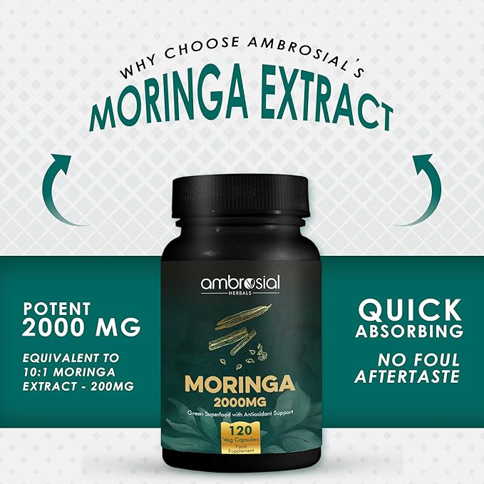 كبسولات المورينجا أمبروزيل - Ambrosial Moringa Capsules (120 كبسولة)