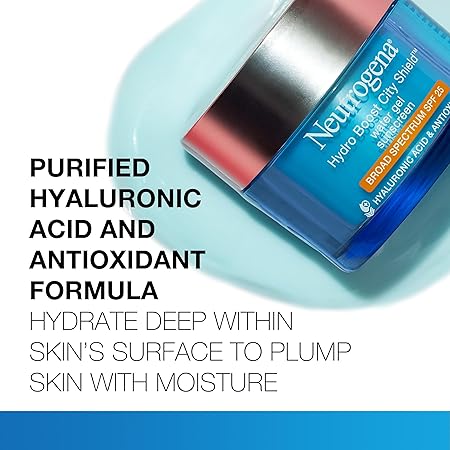 مرطب للوجه وواقي من الشمس من نيتروجينا - Hydro Boost City Shield | neutrogena hydro boost watergel