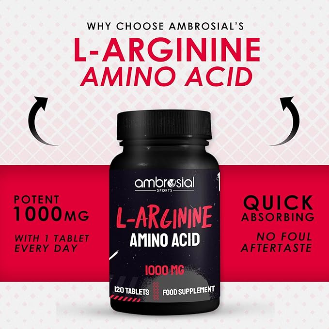 كبسولات أمبروزيل إل-أرجينين - Ambrosial L-Arginine (1000mg) | 120 قرص