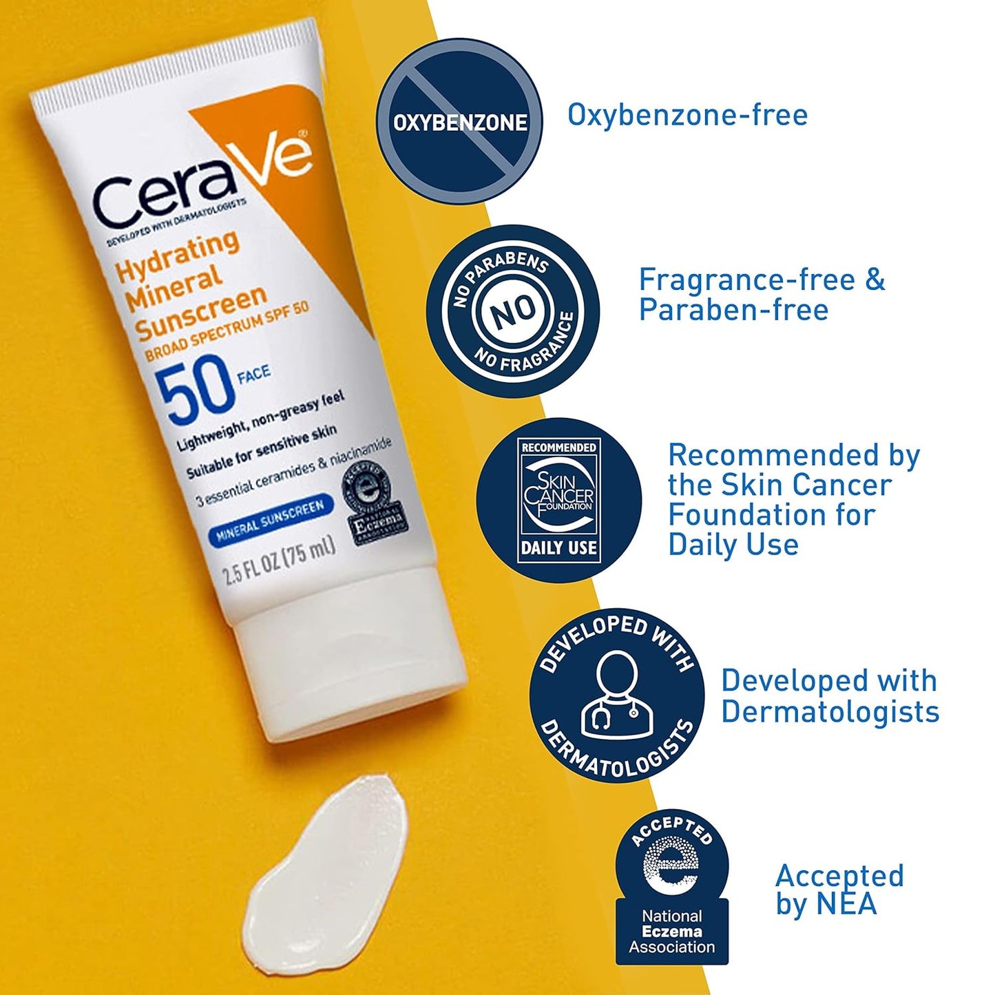 سيرافي واقي الشمس المعدني 100٪ واقي الشمس المعدني SPF 50