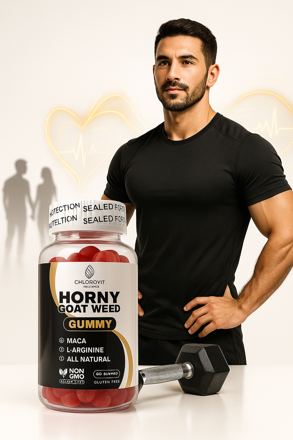 Chlorovit Horny Goat Weed Gummy علكات لدعم الحيوية والنشاط
