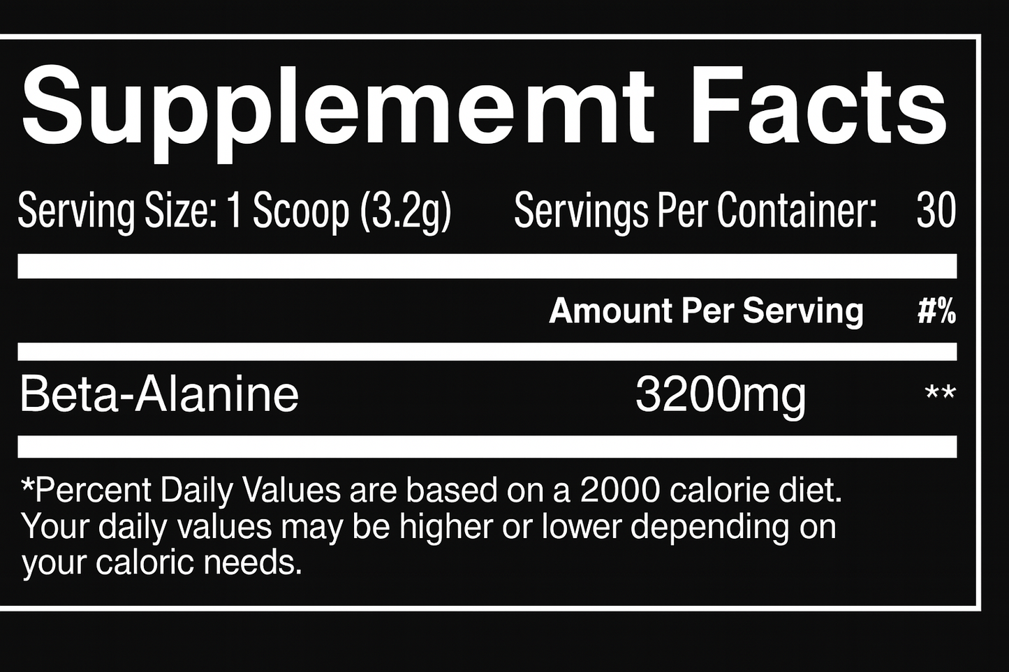 Beta-Alanine 3200MG – أداء أعلى، تعب أقل