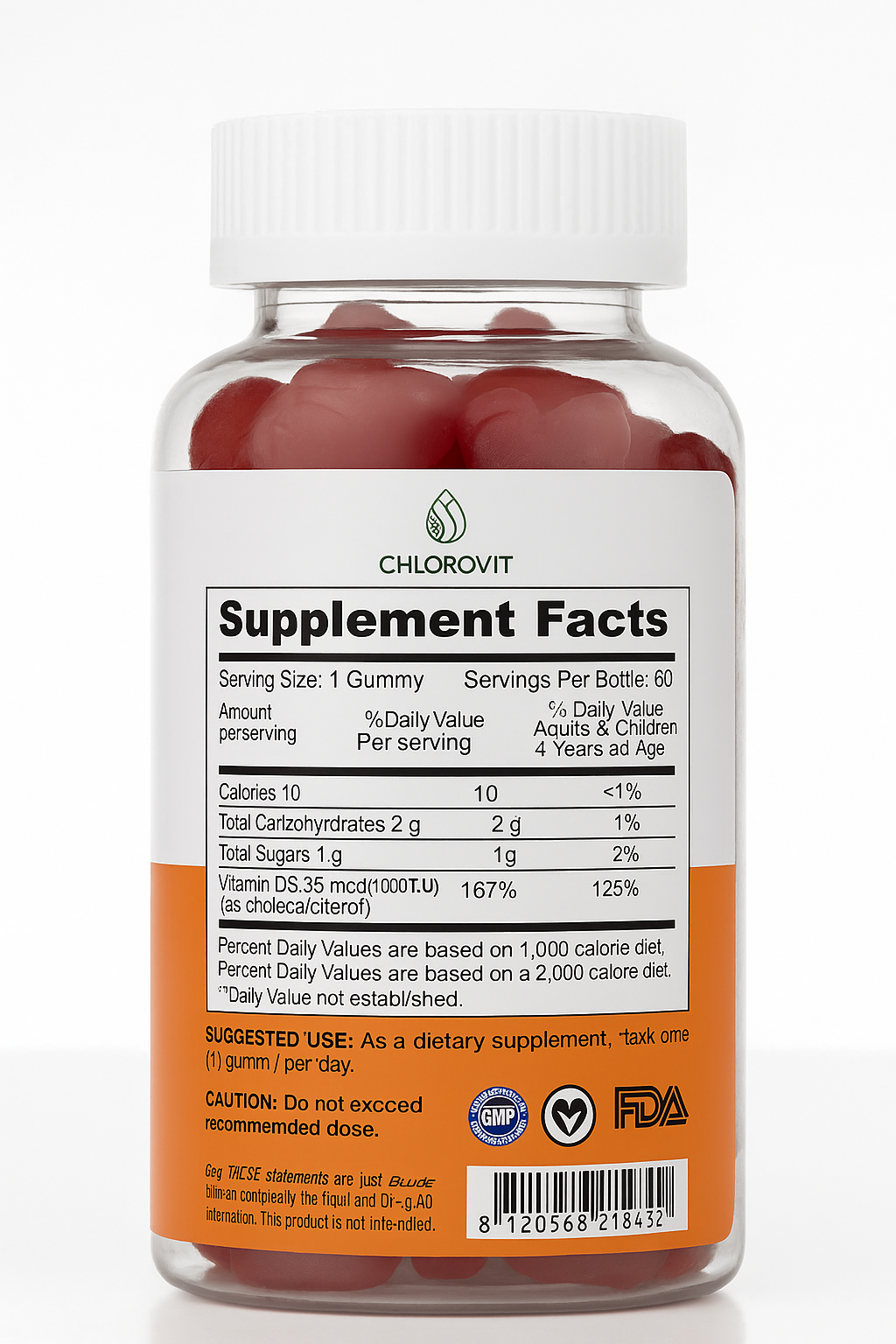 Chlorovit Kids Vitamin D3 Gummies: Bone & Immune Support – علكات فيتامين D3 للأطفال من كلوروفيت: دعم العظام والمناعة