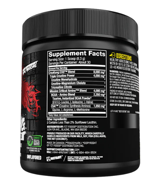 Mutant Creakong CX8 - Supercharged Creatine Blend