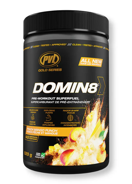 PVL Domin8 Pre-Workout Super Fuel 520g