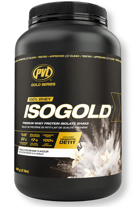 PVL Iso Gold - Premium Whey Protein Isolate 2lbs (908G) || بروتين مصل اللبن المعزول