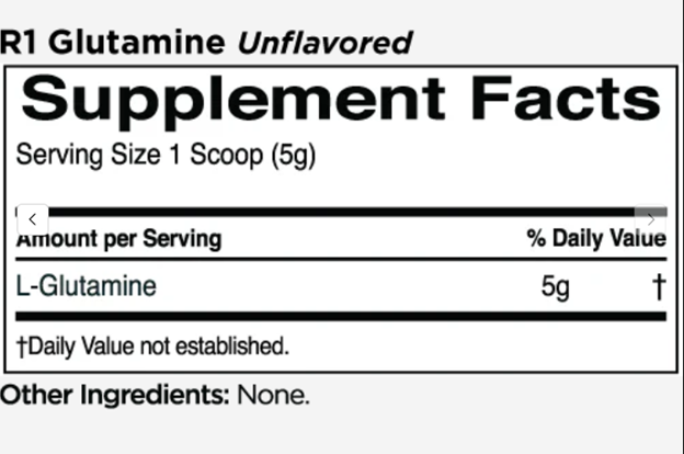 RedRex Glutamine Unflavored 300g | ريد ريكس جلوتامين 5000 ملغ بدون نكهه 60 نكهه