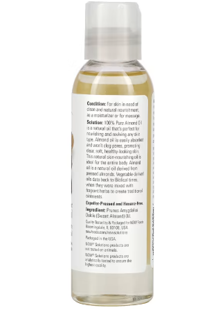 NOW Foods زيت اللوز الطبيعي - 118 مل - Almond Oil