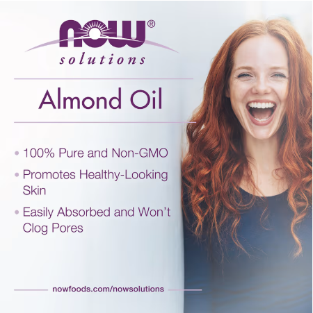 NOW Foods زيت اللوز الطبيعي - 118 مل - Almond Oil