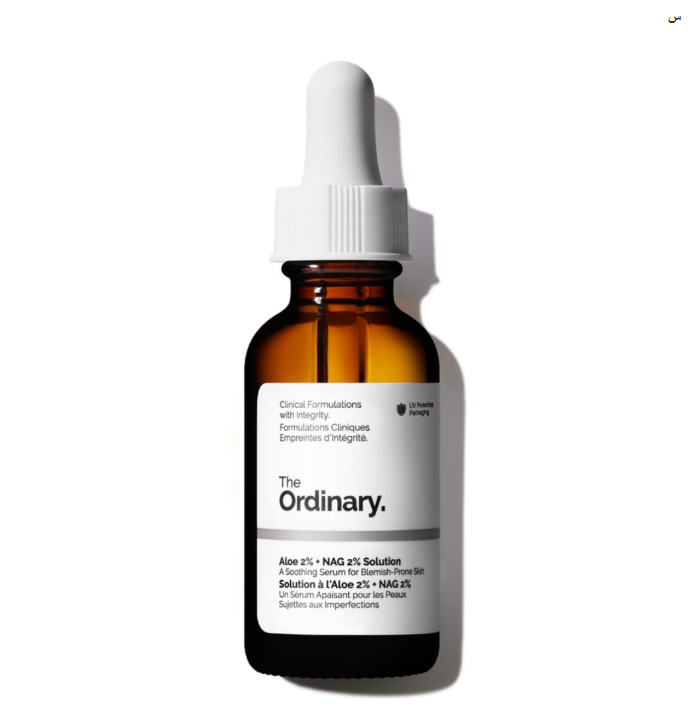 The Ordinary Aloe 2% + Nag 2% Solution Blemish-Prone Skin | محلول الصبار العادي 2% + NAG 2% للبشرة المعرضة للشوائب