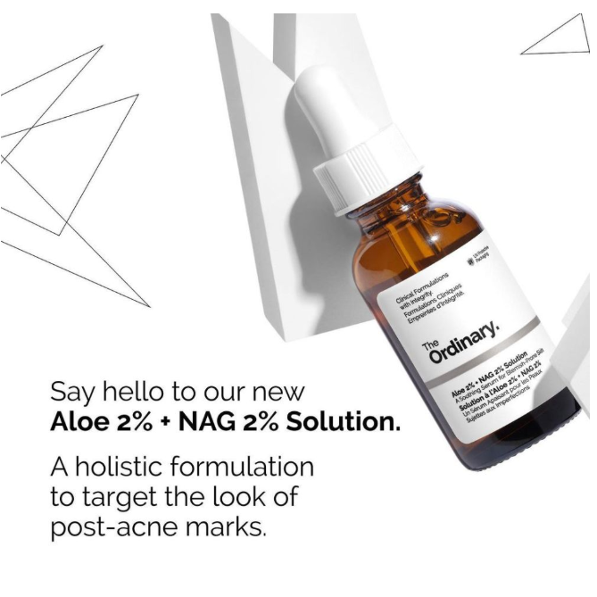 The Ordinary Aloe 2% + Nag 2% Solution Blemish-Prone Skin | محلول الصبار العادي 2% + NAG 2% للبشرة المعرضة للشوائب