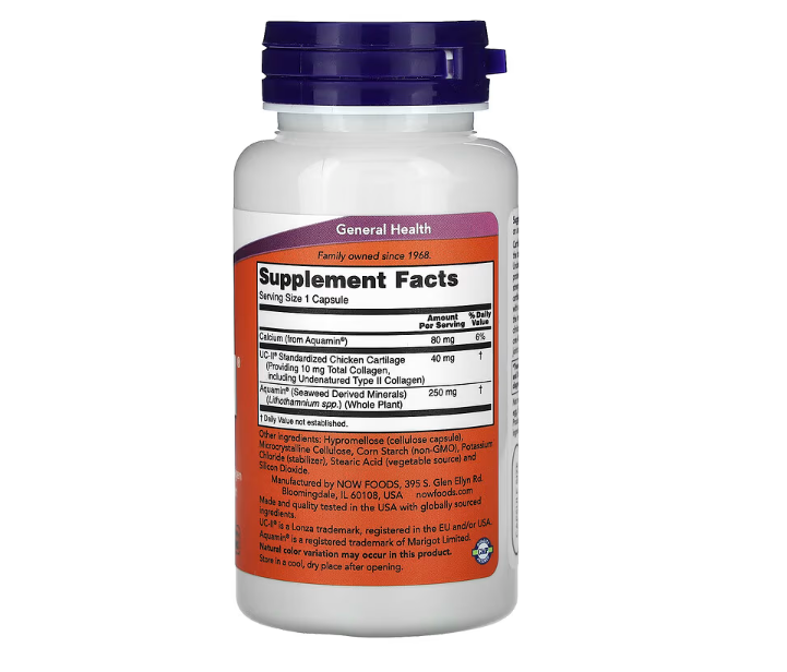 NOW Foods, UC-II® Joint Health with Undenatured Type II Collagen, 120 Capsules