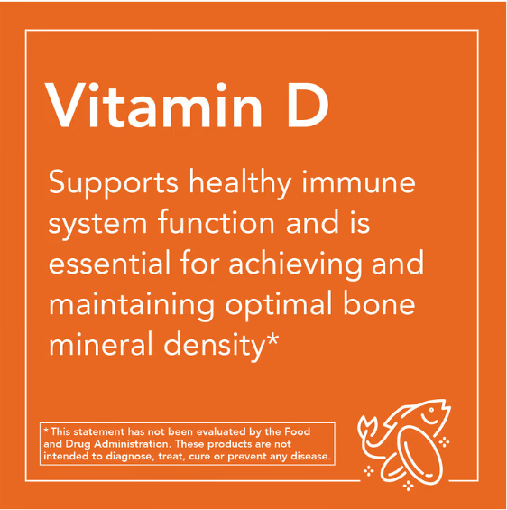 NOW Foods, Vitamin D-3 & K-2, 120 كبسولة