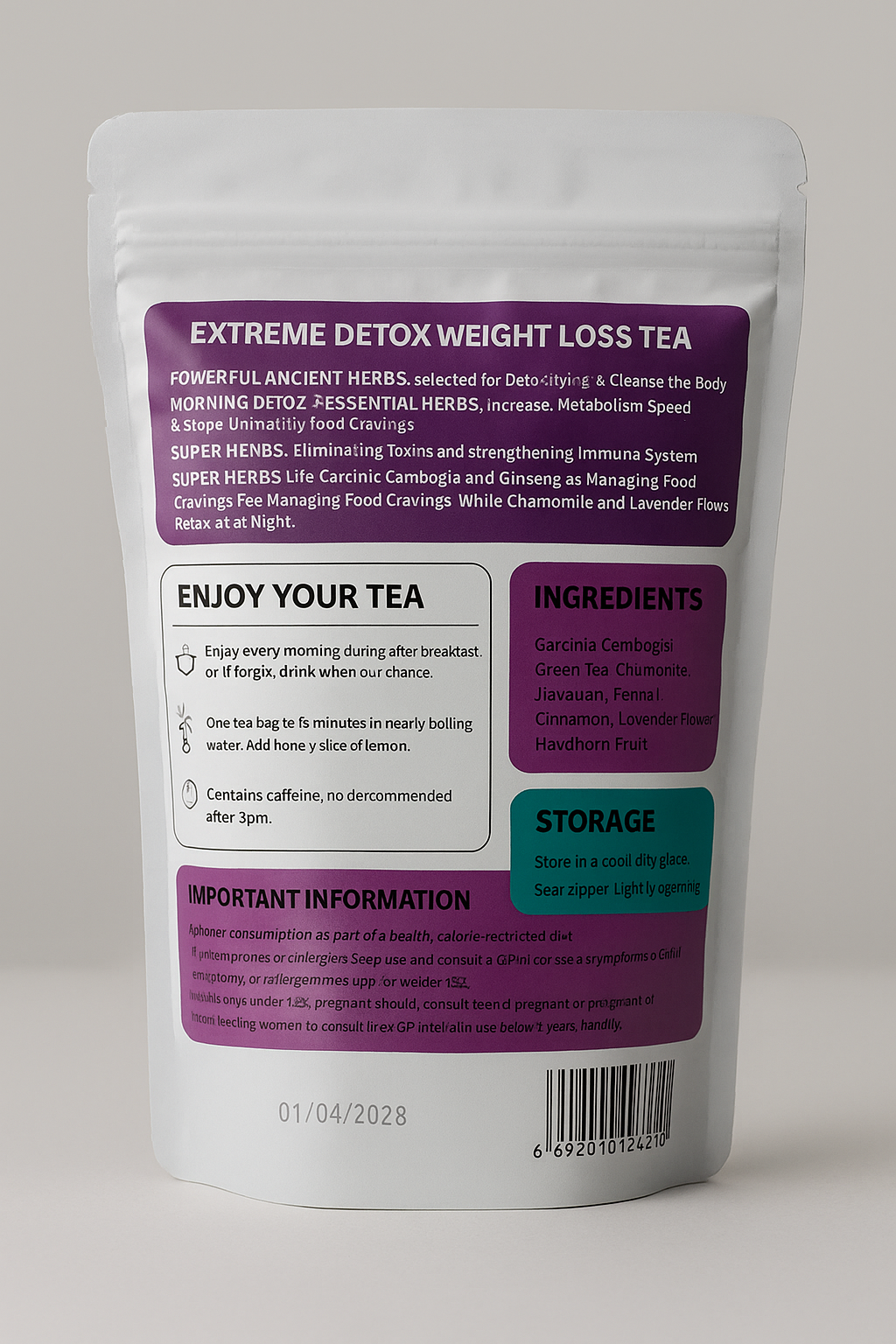 شاي تي توكس 28 يوم من Chlorovit (كلوروفيت): روتين أعشاب داعم للهضم — Chlorovit Teatox 28-Day Herbal Tea: Gentle Digestive Support