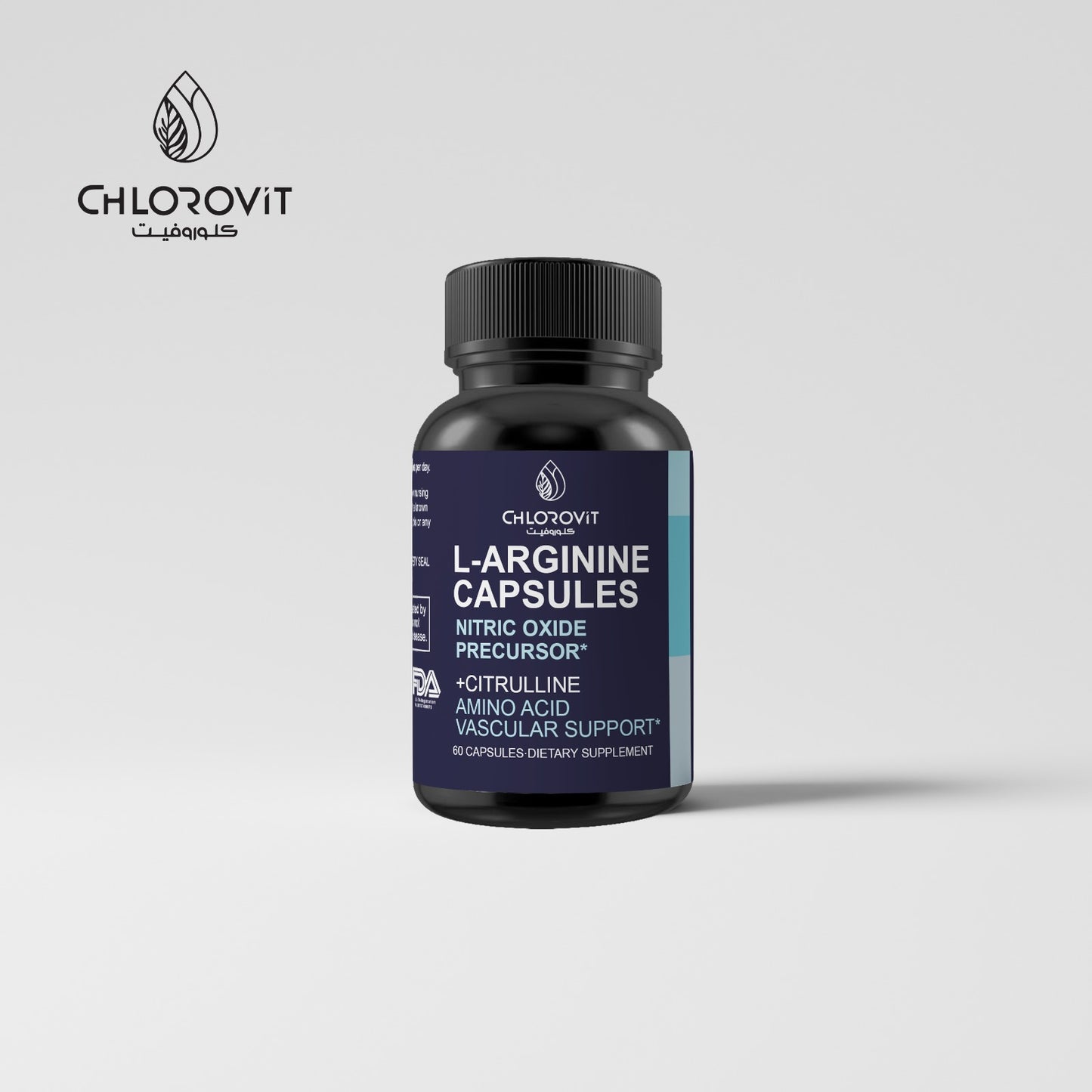L-Arginine Capsules: مكمل غذائي لدعم الدورة الدموية وصحة القلب - 60 كبسولة