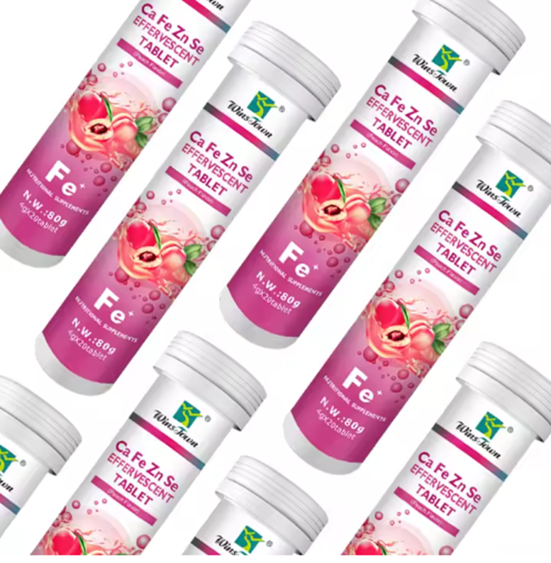 WinsTown Ca•Fe•Zn•Se Effervescent – وينزتاون أقراص فوّارة متعددة المعادن