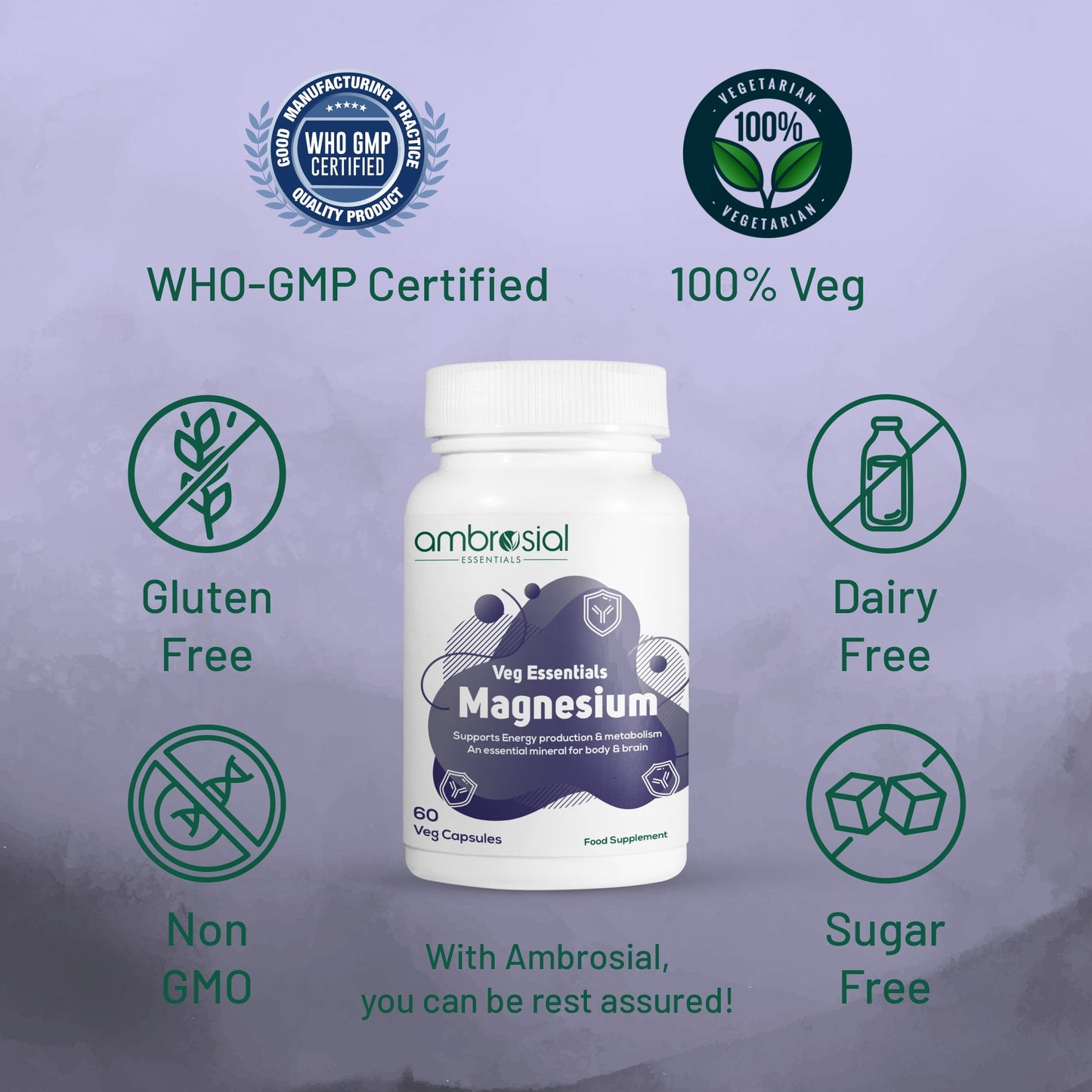 Ambrosial Magnesium Complex – ماغنسيوم كومبلكس دعم العضلات والنوم والطاقة