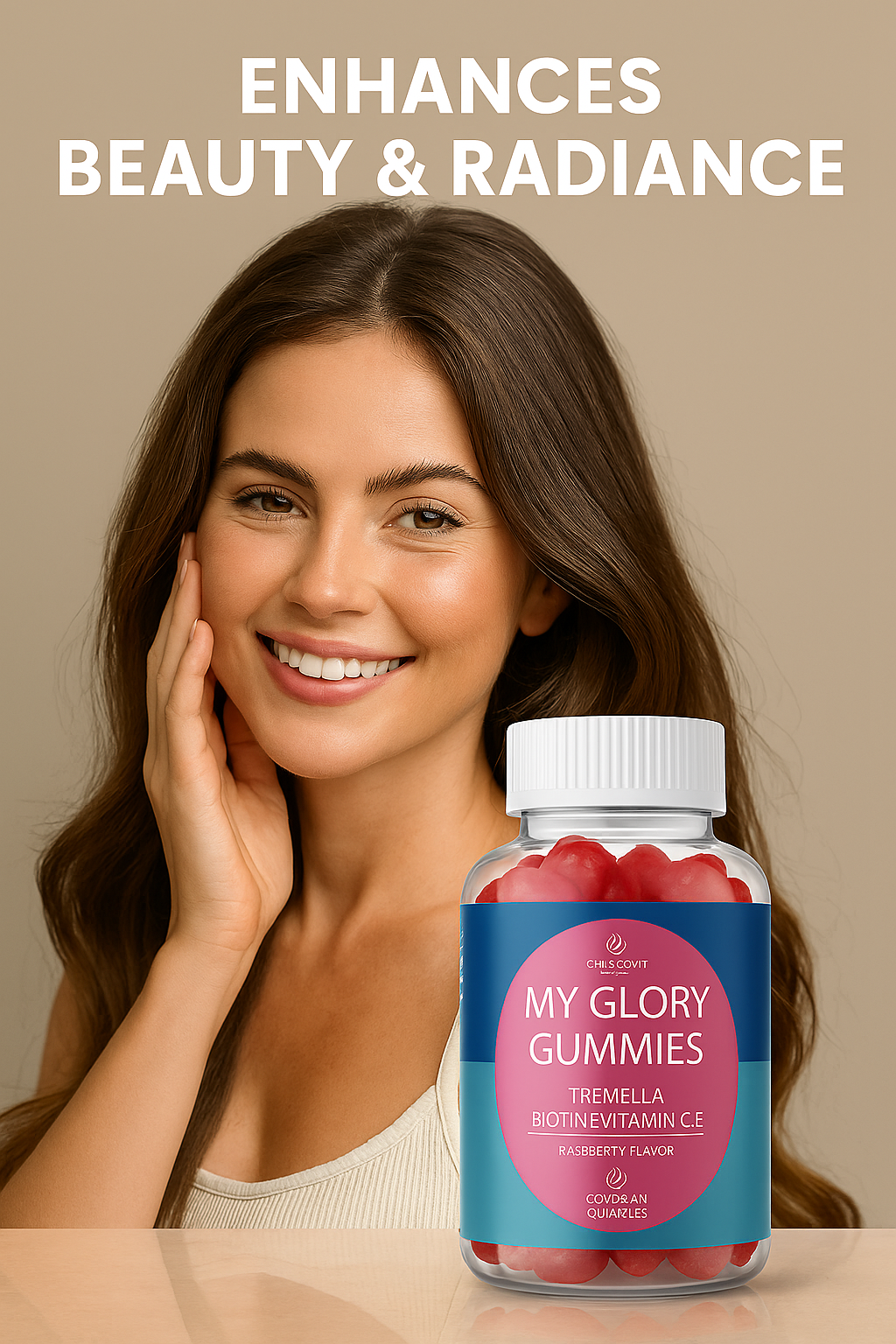 علكات ماي جلوري من Chlorovit (كلوروفيت): دعم الجمال والإشراقة — Chlorovit My Glory Gummies: Beauty Radiance Support