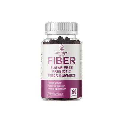 علكات الألياف البريبايوتيك للهضم (Prebiotic Fiber Gummies) – بدون سكر | 60 حبة