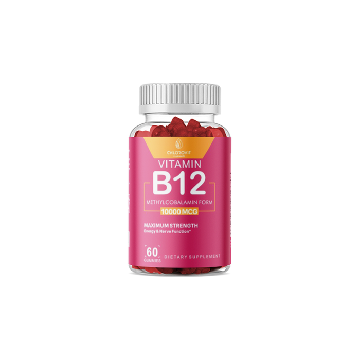 علكات فيتامين B12 للطاقة والأعصاب (Vitamin B12 Gummies) – دعم النشاط والتركيز | 60 حبة