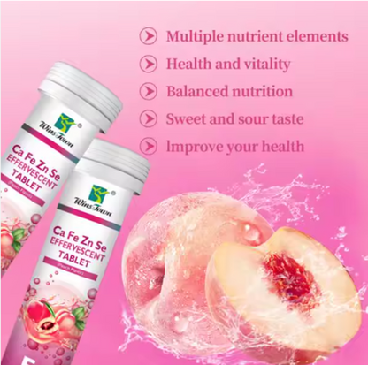WinsTown Ca•Fe•Zn•Se Effervescent – وينزتاون أقراص فوّارة متعددة المعادن