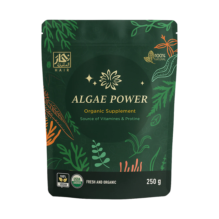 ALGAE POWER – المشروب الأخضر السحري لدعم الطاقة والمناعة | 250 جم