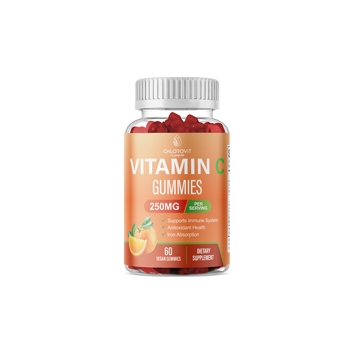 علكات فيتامين C للمناعة (Vitamin C Gummies) + زنك بنكهة البرتقال | 60 حبة قابلة للمضغ