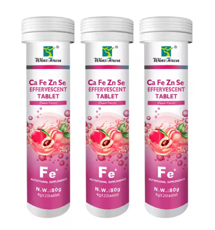 WinsTown Ca•Fe•Zn•Se Effervescent – وينزتاون أقراص فوّارة متعددة المعادن