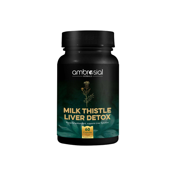 Ambrosial Milk Thistle – شوك الحليب لدعم صحة الكبد والهضم | 60 كبسولة نباتية