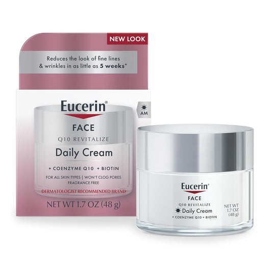 كريم الوجه المضاد للتجاعيد Eucerin Q10 للبشرة الحساسة