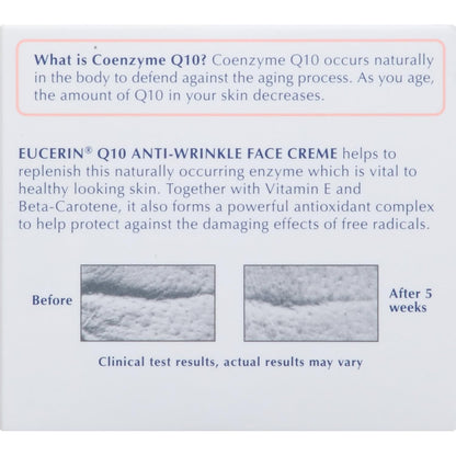 كريم الوجه المضاد للتجاعيد Eucerin Q10 للبشرة الحساسة