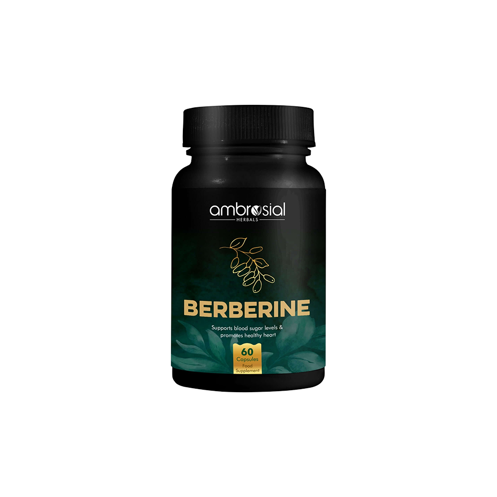 بربرين 500 مجم لتنظيم السكر والتمثيل الغذائي (Berberine 500 mg) – دعم القلب والأيض | 60 كبسولة
