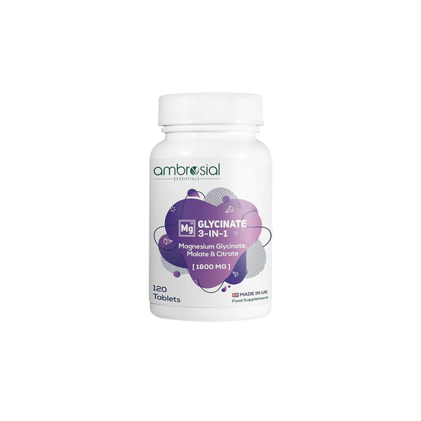 مغنيسيوم غليسينات 3 في 1 للطاقة والنوم والعضلات | Magnesium Glycinate 3 in 1