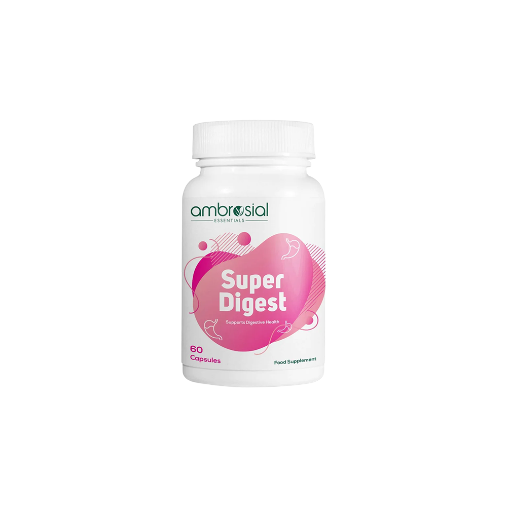Ambrosial Digestive Enzymes Complex – دعم الهضم وتقليل الانتفاخ | 60 كبسولة
