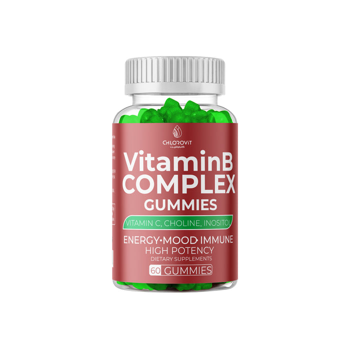 فيتامين ب المركّب Gummies من كلوروفيت – دعم الطاقة والمناعة والمزاج | ChloroVit Vitamin B Complex Gummies