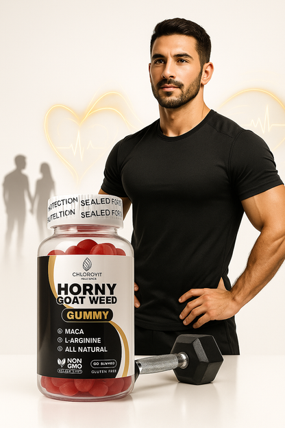 Chlorovit Horny Goat Weed Gummy علكات لدعم الحيوية والنشاط