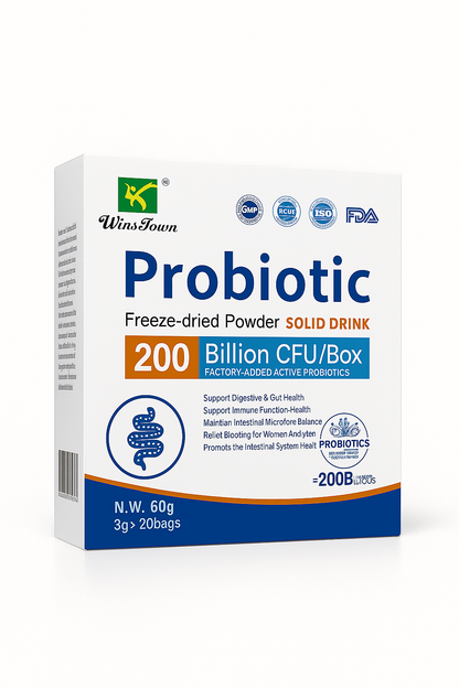 Wins Town Probiotic 200B – وينزتاون بودرة بروبيوتيك لدعم الهضم