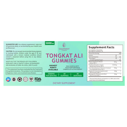 كلوروفيت تونغكات علي – قوة إضافية 3450mg | ChloroVit Tongkat Ali Extra Strength 3450mg – Energy & Vitality Support