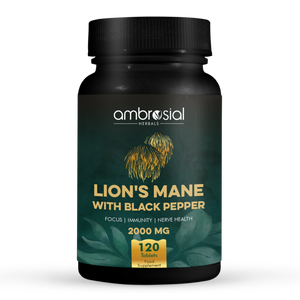 أمبروسيال بدة الأسد 500 مجم – دعم الدماغ والأعصاب وتعزيز الوظيفة الإدراكية