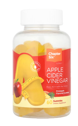 شابتر سيكس‏, علكات خل التفاح ، الأناناس ، 60 علكة (250 ملجم لكل علكة) | Chapter Six, Apple Cider Vinegar Gummies, Pineapple, 60 Gummies (250 mg Per Gummy)