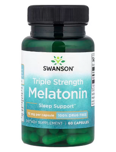 Swanson, Melatonin, Triple Strength , 10 mg, 60 Capsules | الميلاتونين، قوة ثلاثية
