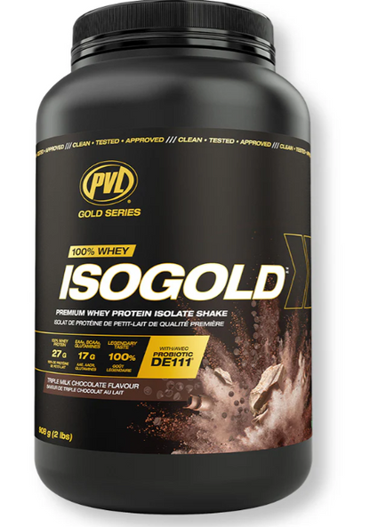 PVL Iso Gold - Premium Whey Protein Isolate 2lbs (908G)  || بروتين مصل اللبن المعزول