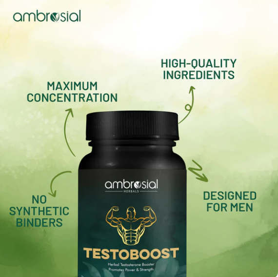 Testoboost من Ambrosial – معزز هرمون التستوستيرون الطبيعي